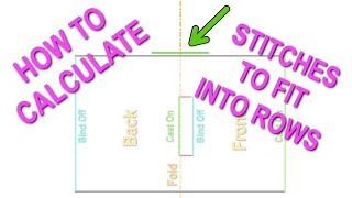KNITTING TIPS - Attaching Sleeves - Math Behind Fitting Stitches Into Rows