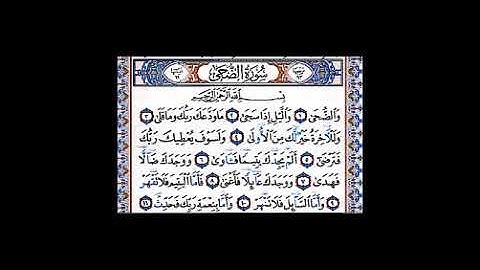 سورة الضحى بصوت القارئ أبو بكر الشاطري