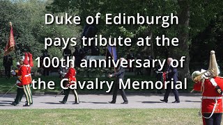 Duke of Edinburgh pays tribute at 100th anniversary of Cavalry Memorial #armedforces #ukarmy