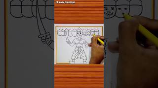 How To Draw Ravan Step By Step Ravan Drawing Dussehra Drawing Ravan Making 2025