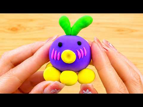 Instructions for molding an octopus with self-drying clay 2