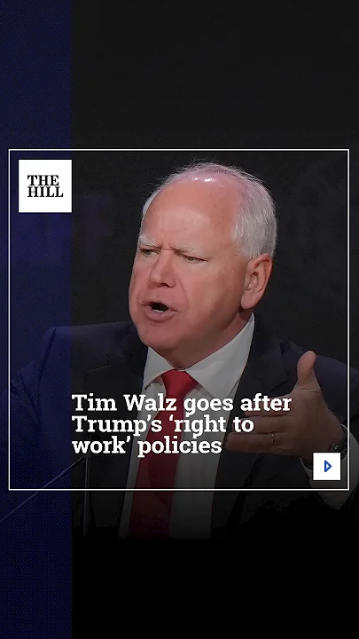 Tim Walz Goes After Trump’s ‘Right To Work’ Policies