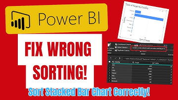 Power BI Custom Sort for Stacked Bar Chart | Sort by Column Using Index | Step-by-Step Tutorial