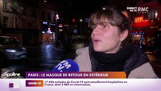 Paris : le masque de retour en extérieur