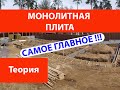 Монолитная плита самое важное