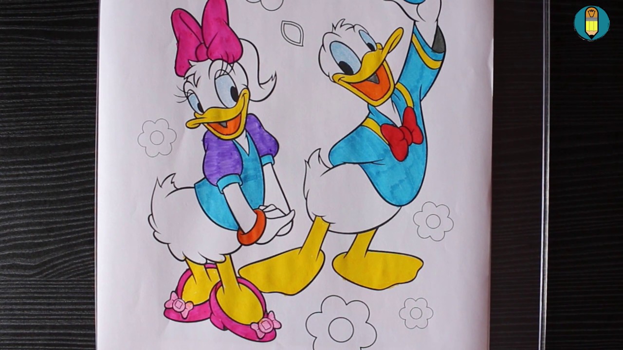 How to color donald duck|disney character coloring series#1|disney ...