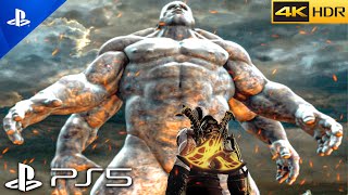 (PS5) GOD OF WAR Remastered - KRATOS VS ATLAS Titan Gameplay [4K 60FPS]