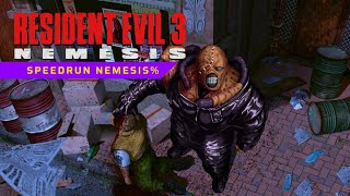 Resident Evil 3 Speedrun Nemesis% PARTE 1 del PB 46:55 arruinado!!!