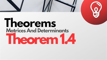 Theorem 1.4 | Application Of Matrices And Determinants | Tamil | Equationforward Classes