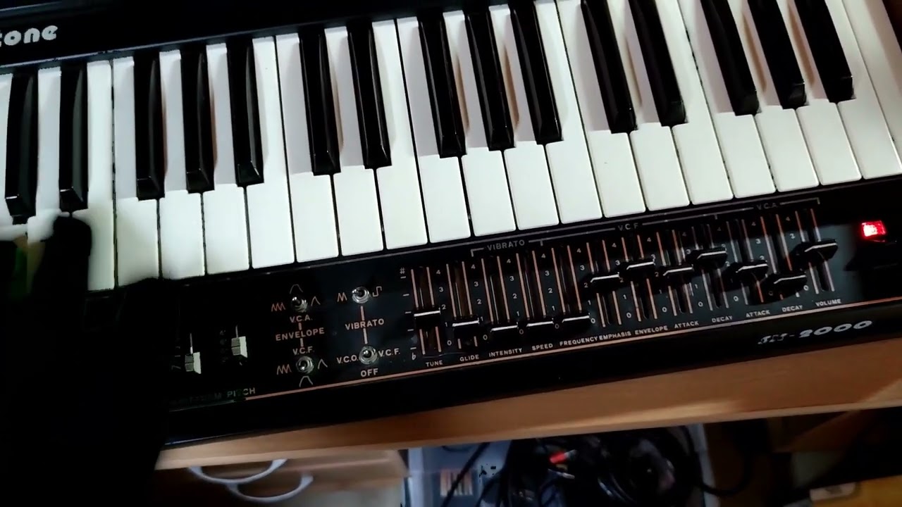 JEN SX-2000 analog synthesizer 1978 - YouTube
