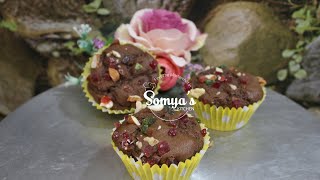 Christmas Special Fruit Cup Cake Recipe | Eggless Plum Cake Recipe by Somya's Kitchen