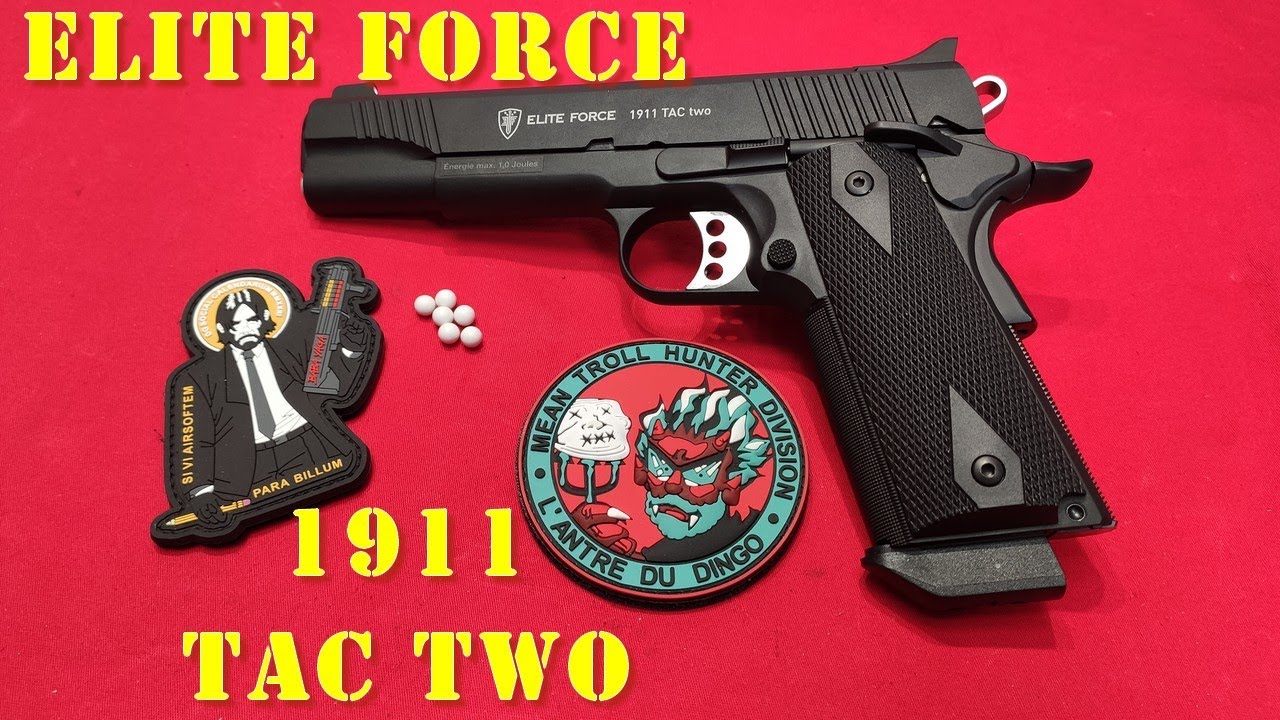 Airsoft - Elite Force - 1911 Tac Two [French] - YouTube