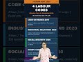 Yojana May 2026: India's 4 Labour Codes Explained 🇮🇳⚖️ #Shorts