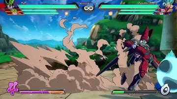 #DBFZ Cell, Krillin & Piccolo sinergy (post lvl3 oki, blockstring, mix) some concepts.