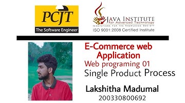 Single Product Process | eShop Project | Java Institute