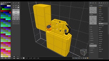 MagicaVoxel - low poly flip lighter