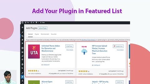 Put Your WordPress Plugin in wordpress.org Feature List.