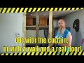 Travel Trailer upgrade / Remodel - Replacing a curtain divider with a bedroom wall and door.