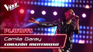 Video thumbnail of "#TeamMauyRicky: Camila Garay - “Corazón mentiroso” - Playoffs - La Voz Argentina 2021"