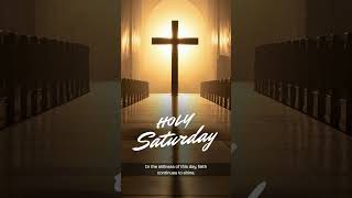 Holy Saturday Reflection ✝️ | Waiting in Faith Between Death and Resurrection #Shorts