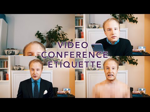 Video conference etiquette @WilliamHansonEtiquette
