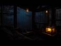 Warm Cabin Night With Soft Raindrops On The Windows And Gentle Fireplace Sounds Warm Cabin Night With Soft Raindrops On The Windows And Gentle Fireplace Sounds
