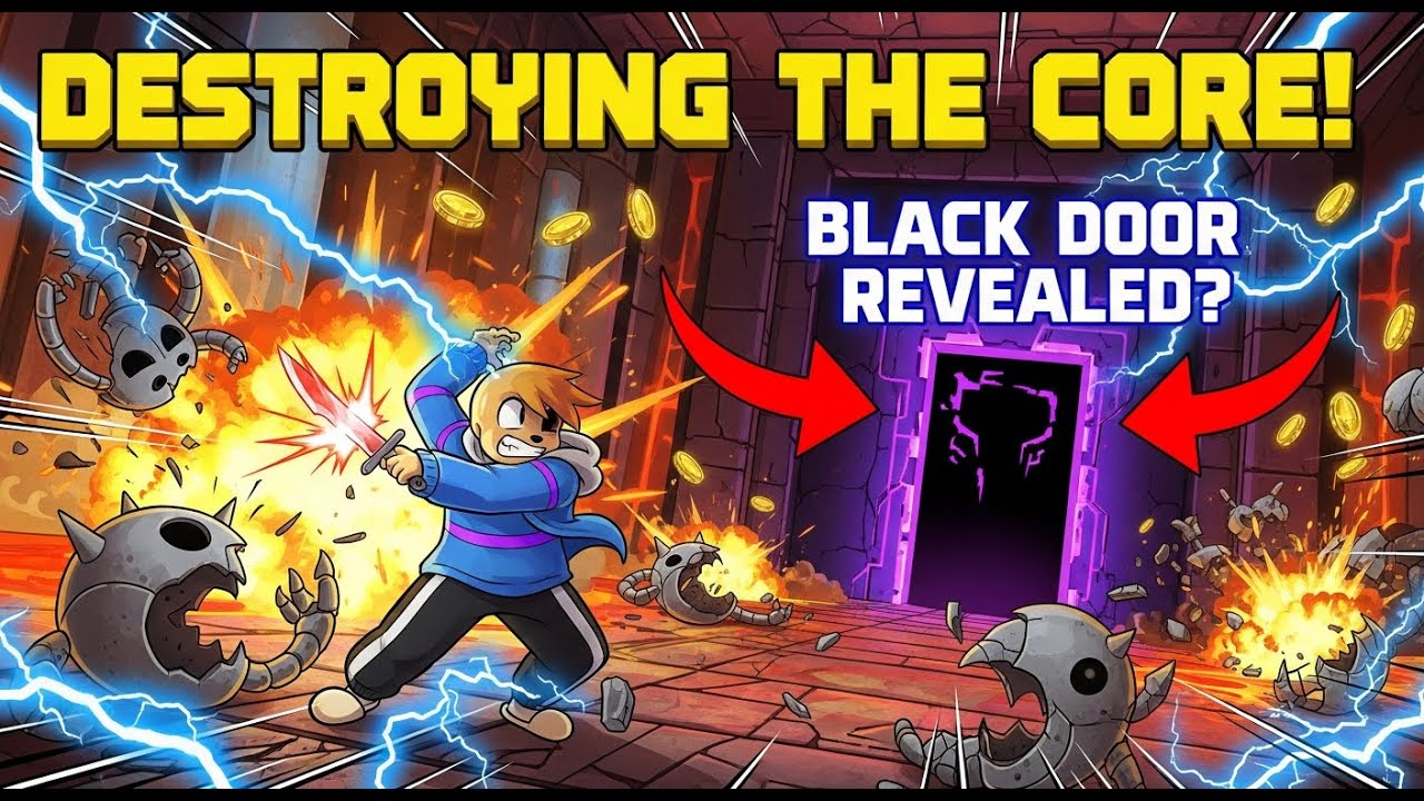 Undertale First Rdoor Destroying Everything in The Core & Reaching the Mysterious Black Door ...