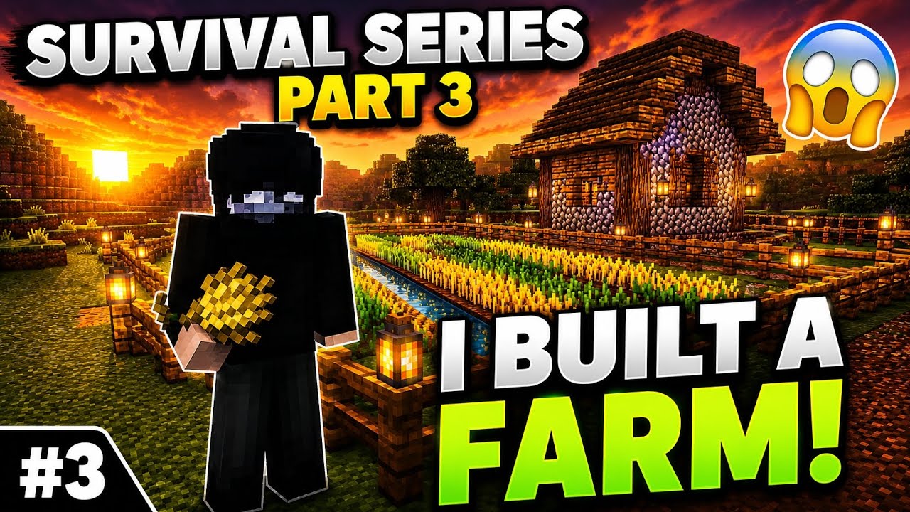 Minecraft Survival But I Built the Ultimate Farm 🌾 - YouTube