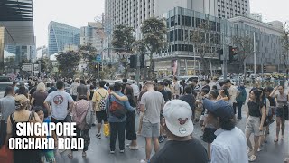 Singapore: Crowded Weekend Walk along Orchard Road (Nov 2023)