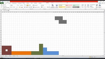 Tetris game in MS Excel