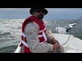 Sailing across Lake Mille Lacs