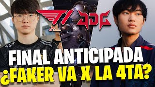 ¡SEMIFINAL DE INFARTO! || T1 VS JDG || FAKER Y RULER LUCHAN POR LLEGAR A LA FINAL DE WORLDS 2023