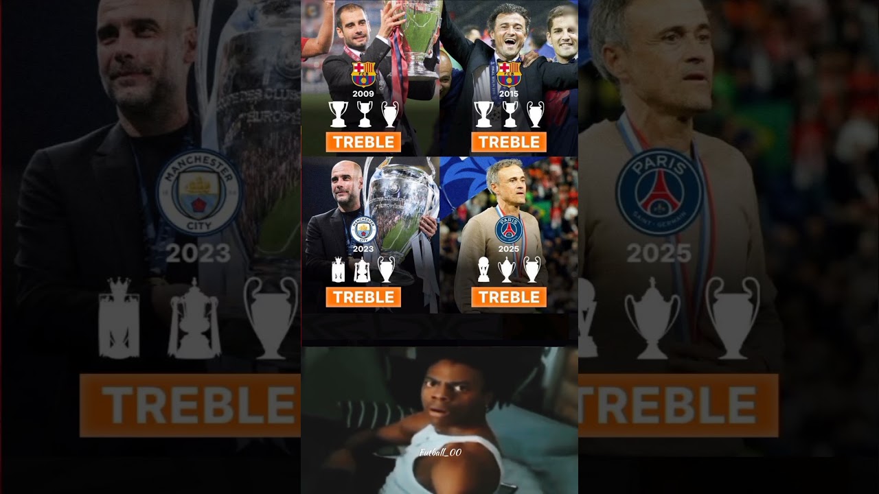 only two coaches in history to win Treble with two different clubs 🧠