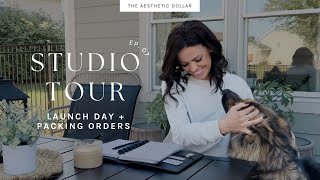 Studio Vlog | No. 7 | Studio Tour | My Biggest Launch + Restock EVER | Packing Orders | YITAHOME