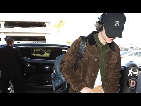 Rising Star Timothee Chalamet Breezes Through LAX
