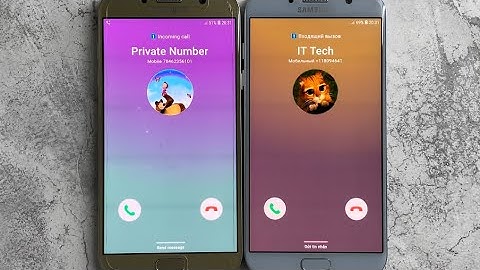 Incoming Calls Samsung Galaxy A7 vs A7/The Same Phones Gold vs Blue