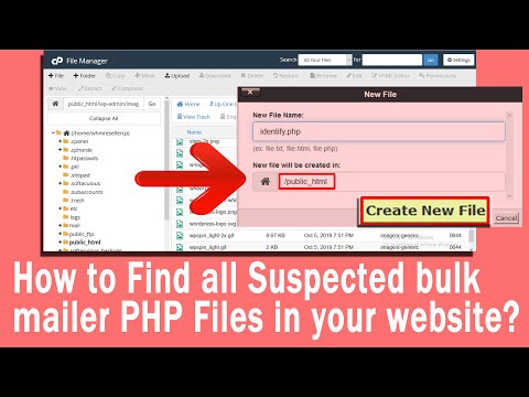 How to find all Suspected bulk mailer PHP Files in your website?