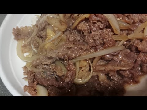 THIN SLICE BEEF WITH ONION