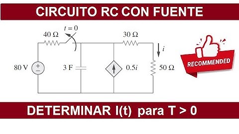 ✅Problema de practica 7.43 SADIKU resuelto paso a paso CIRCUITO RC CON FUENTE