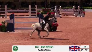 Poden Farm's Carlson 86 & Ben Maher 5*  $70,000 Hollow Creek 1.50m Classic 2nd Place