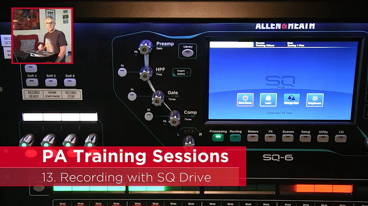 Allen & Heath SQ6 Tutorial: Session 13: Recording with SQ Drive