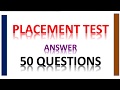 Placement Test in English | حدد مستواك فى اللغة الإنجليزية