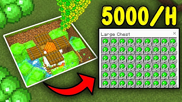 BEST SLIME XP FARM Minecraft Bedrock 1.21! (NO CHUNKS)