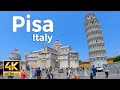 Pisa, Italy Walking Tour (4k ultra hd 60fps) – With Captions