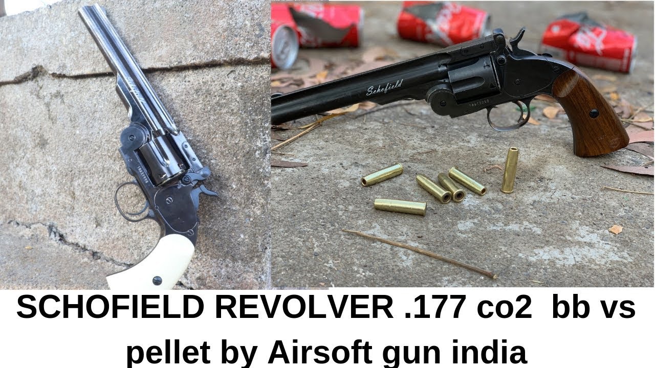 SCHOFIELD REVOLVER .177 co2 bb vs pellet by Airsoft gun India YouTube