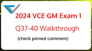 2024 VCE General Maths Exam 1 Suggested solutions "HARD Qs" (37-40) *CHECK PINNED COMMENT*