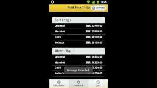 Gold Price India - Android Application screenshot 4