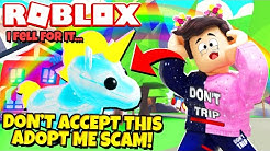 New FREE DIAMOND UNICORN Adopt Me SCAM... (Roblox)