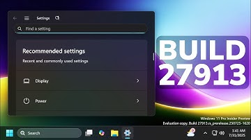 New Windows 11 Build 27913 – New Settings Search Box and Big Issues Fixed (Canary)