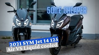 SYM Jet 14 125 - Air cooled VS Liquid cooled
